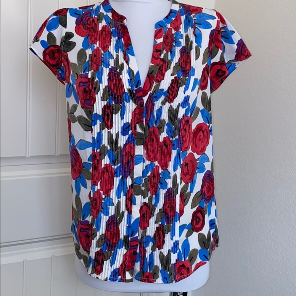 Maison Jules Floral Print Blouse